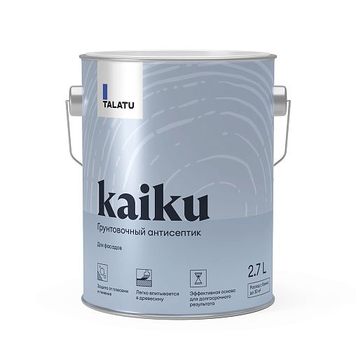 Грунт-антисептик для дерева Talatu Kaiku, 2,7 л фото