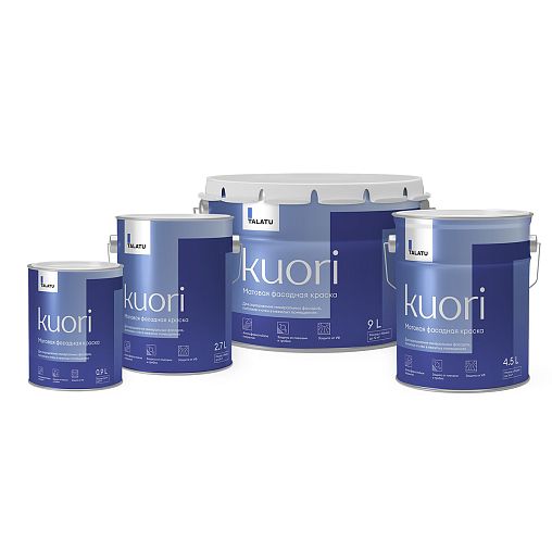 Краска фасадная Talatu Kuori, матовая, база С, бесцветная, 0,9 л фото
