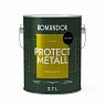 Грунт-эмаль по ржавчине 3 в 1 Komandor Protect Metall, глянцевая, 2,7 л, RAL 9005, черный фото