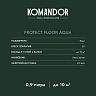 Эмаль для пола Komandor Protect Floor Aqua, акриловая, полуматовая, база А, белая, 0,9 л фото