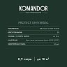 Эмаль универсальная Komandor Protect Universal, алкидная, полуматовая, база А, белая, 0,9 л фото