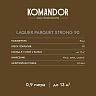 Лак для пола и лестниц Komandor Laquer Parquet Strong 90, высокоглянцевый, база С, бесцветный, 2,7 л фото