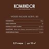 Краска для деревянных фасадов Komandor Wood Facade Acryl 50, полуглянцевая, база А, белая, 0,9 л фото