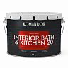 Краска интерьерная влагостойкая Komandor Interior Bath&Kitchen 20, база С, бесцветная, 9 л фото Краска интерьерная влагостойкая Komandor Interior Bath&Kitchen 20, база С, бесцветная, 9 л фото