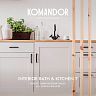 Краска интерьерная влагостойкая Komandor Interior Bath&Kitchen 7, матовая, база С, бесцветная, 0,9 л фото