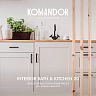 Краска интерьерная влагостойкая Komandor Interior Bath&Kitchen 20, база С, бесцветная, 0,9 л фото Краска интерьерная влагостойкая Komandor Interior Bath&Kitchen 20, база С, бесцветная, 0,9 л фото