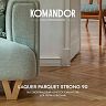 Лак для пола и лестниц Komandor Laquer Parquet Strong 90, высокоглянцевый, база С, бесцветный, 2,7 л фото